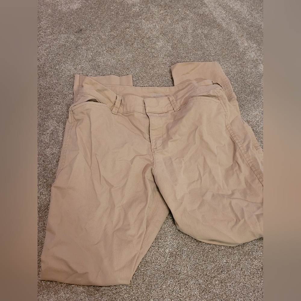 Old navy beige pixie chino pants
